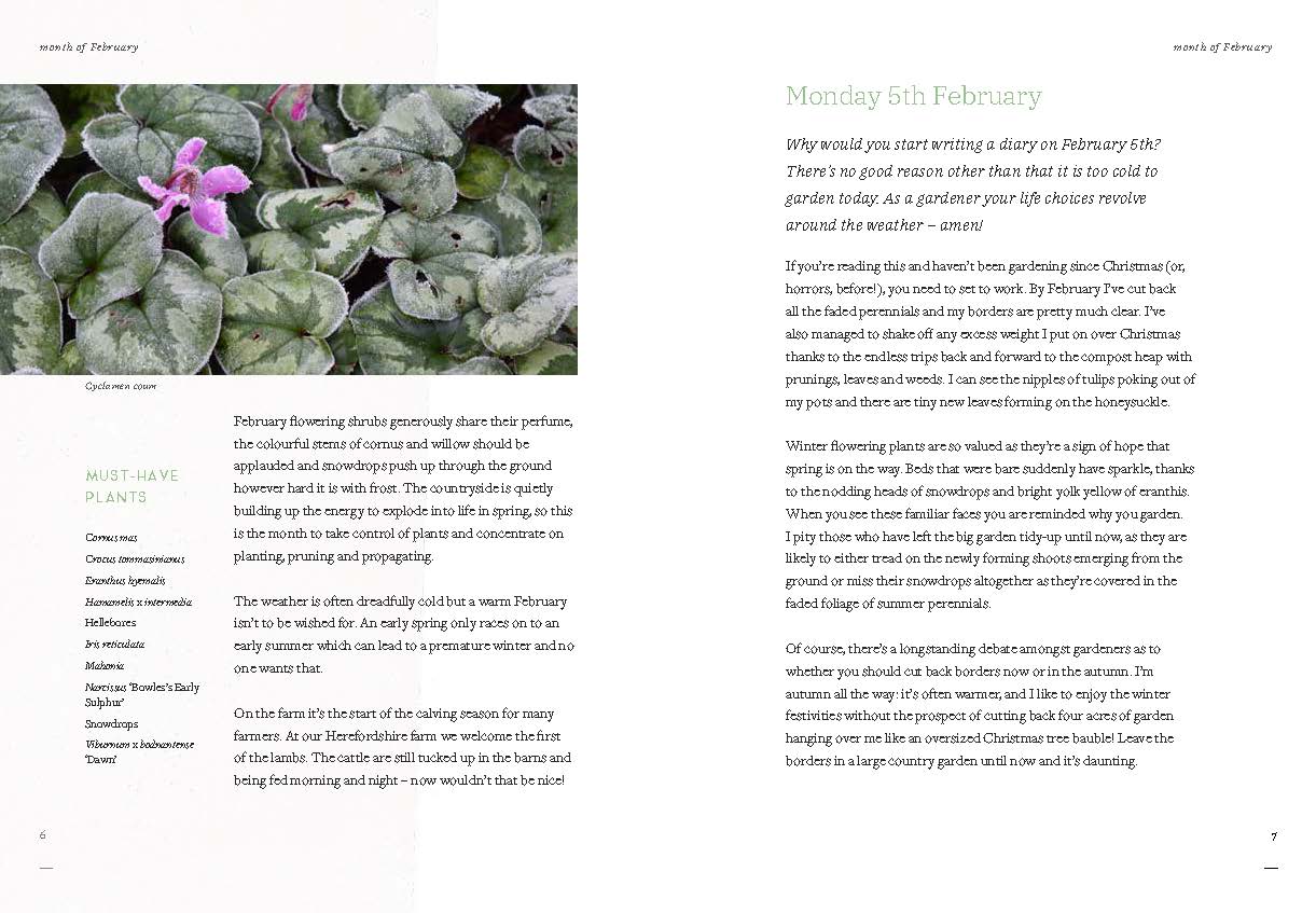 Diary of Modern Country Gardener | Illustrated gift hardback